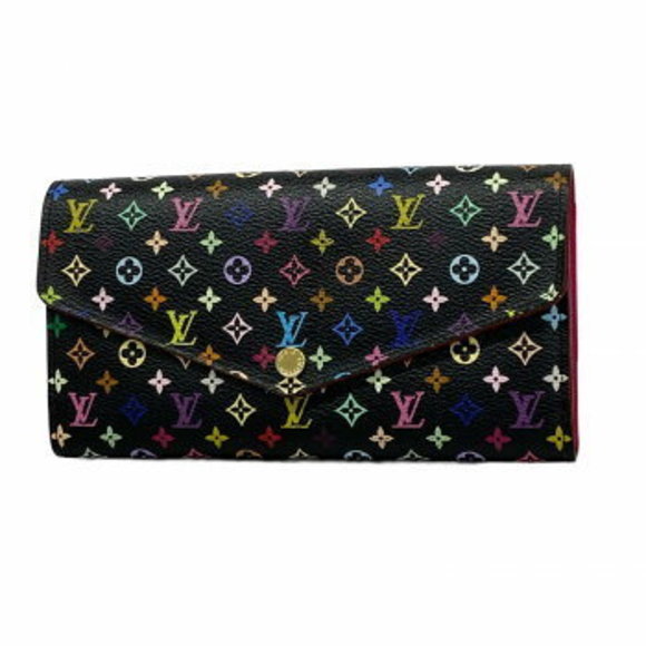 Louis Vuitton Multicolor Portefeuille Sarah Long Wallet Noir Black - Picture 1 of 9